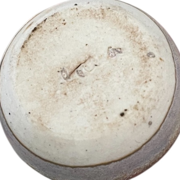 Signed Tiny Flat Earth Pottery Glaze Multicolor Bud Vase - Picture 6 of 6